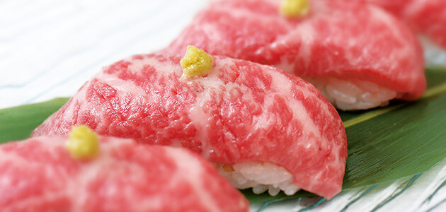 山形牛握り