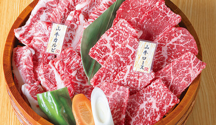 豪快 山牛桶盛り