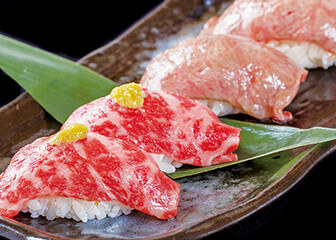 山形牛握り２種食べ比べ